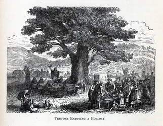 Teutonen Genieten van een Vakantie, 1882