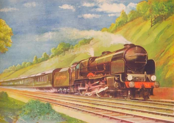 De Ace Atlantic Coast Express, S.R., in Weybridge Cutting