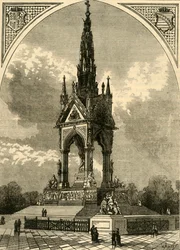 Het Albert Memorial, ca. 1876