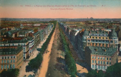 De Avenue des Champs-Elysées, Parijs, ca. 1920