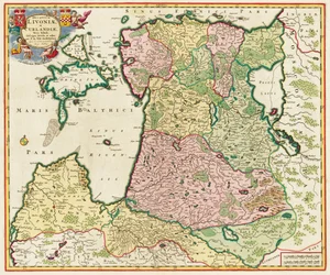De Oostzee Uit: Ducatuum Livoniae et Curlandiae Nova Tabula, 1705