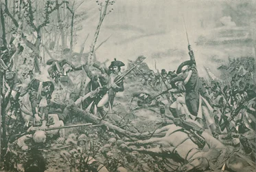 De slag bij Jemmapes, nabij Mons, België, 6 november 1792, 1896