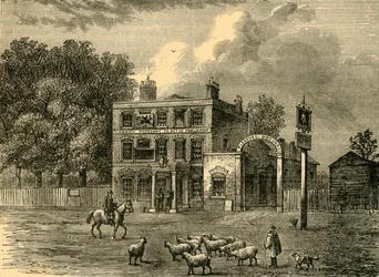 De bel in Edmonton, c1876