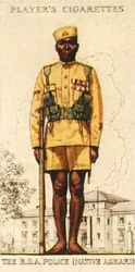 De Britse Zuid-Afrika Politie Native Askari, 1936