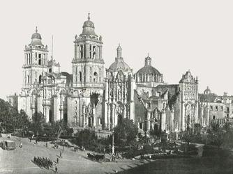 De Kathedraal, Mexico-Stad, Mexico, 1895