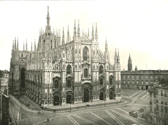 De kathedraal, Milaan, Italië, 1895