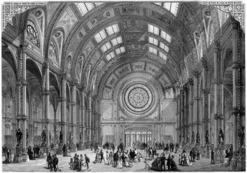 De Centrale Hal, Alexandra Palace, Londen, 1875