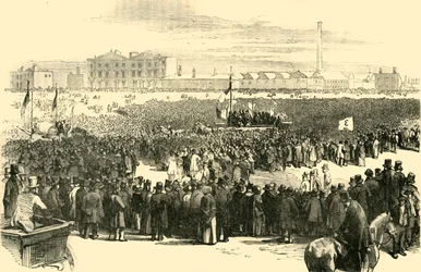 De Chartist Meeting op Kennington Common, 1848, ca. 1878