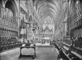 Het Koor, Kathedraal van Lincoln, 1902