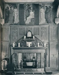 De Cupid en Psyche Fries bij No. I Palace Green North Wall, c1898