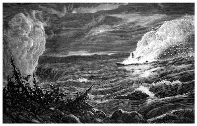 De vernietiging van de Caroline, 1837, c1860