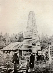 De Drake Well, Pennsylvania, Amerika, 1859