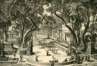 De Dromos in Sparta, gerestaureerd, 1890