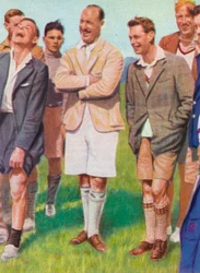 De hertog van York later George VI bij het kamp van de hertog van Yorks jongens, 1932, 1936