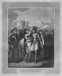 De graaf van Richmond gekozen tot koning na de Slag bij Bosworth, 1838