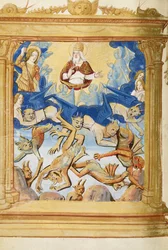 De Val van Lucifer. Uit het Getijdenboek, ca. 1500