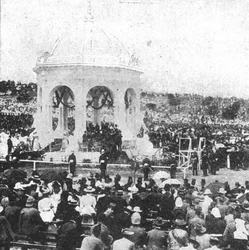 De Federatie van Australië, 1901...Ondertekening van de eed door Lord Hopetoun in Sydney..., 1901