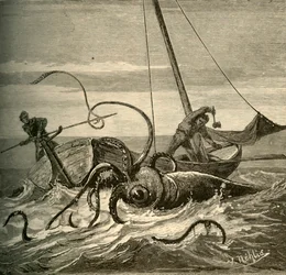 De Vissers Strijden met de Reuzeninktvis, 1881