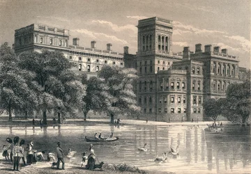 Het ministerie van Buitenlandse Zaken, Westminster, Londen, ca. 1850 1878