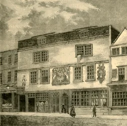 Het Fortune Theater, ca. 1872