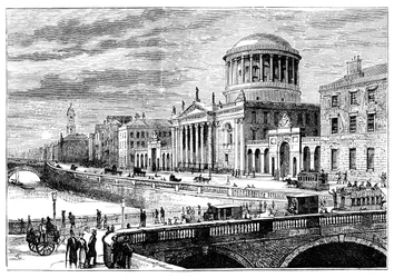 De Vier Rechtbanken, Dublin, Ierland, 1900