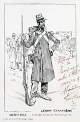 Het Franse Vreemdelingenlegioen, Maison Carrée, Algerije, 1833