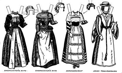 De galerij van Britse kostuums: Kleding gedragen in de late zestiende eeuw, ca. 1934