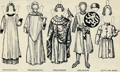 De galerij van Britse kostuums: Wat mannen en vrouwen droegen in de tijd van Hendrik III, c1934