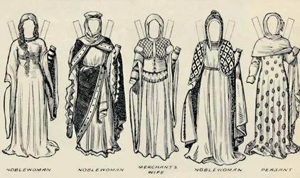 De galerij van historische kostuums: De jurken gedragen in de tijd van Richard I, c1934