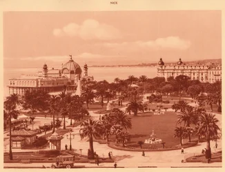 De tuinen gezien vanaf het casino, Nice, 1930