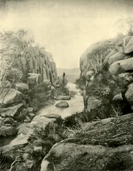 De kloof, Buffalo Falls, Victoriaanse Alpen, 1901
