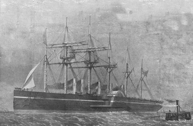 De Great Eastern, 1860: Het schip verlaat Southampton op haar eerste reis, 17 juni 1901