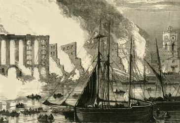 De grote brand bij Cottons Wharf, Tooley Street