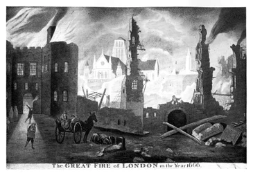 De Grote Brand van Londen in het jaar 1666