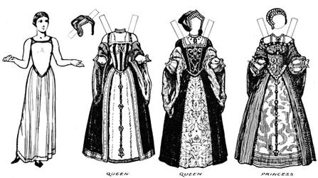 De Grote Galerij van Britse Kostuums: Kleding gedragen in de tijd van Hendrik de Achtste, ca. 1934