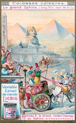 De Grote Sfinx van Gizeh, Egypte, ca. 1890-1910