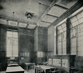 De groene eetkamer in het South Kensington Museum, ca. 1870