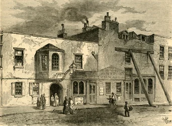 The Gun Tavern, 1820, c1876