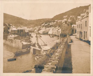 De haveningang - Polperro, 1927