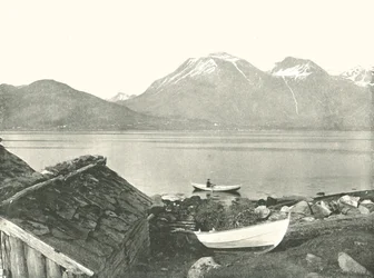 De Hardangerfjord bij Rosendal, Noorwegen, 1895