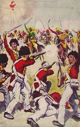 De Highland Light Infantry. De Aanval van de Mahratta Cavalerie bij Assaye, 1803