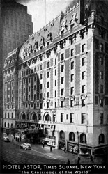 Het Hotel Astor, Times Square, New York, c1930s