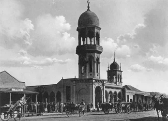 De Indiase moskee, Durban, Zuid-Afrika