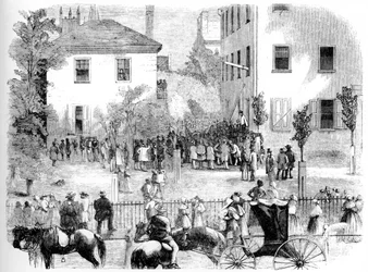 De lynchpartij in Kentucky, c1860
