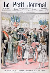 De koning en koningin van Italië in Frankrijk, 1903