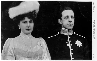 De koning en koningin van Spanje, ca. 1900-1910