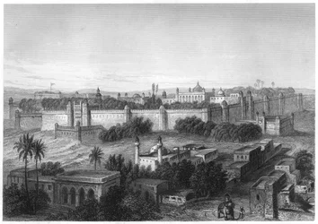 Het Koninklijk Paleis in Delhi, ca. 1860