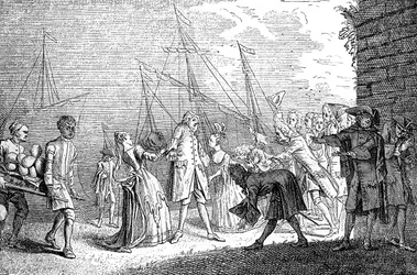 De landing van Senesino, 1720