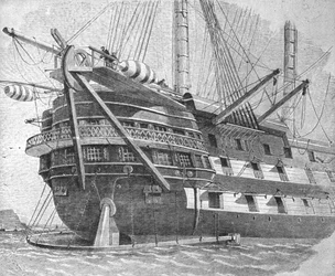 Het leggen van de Atlantische kabel, 1857: H.M.S. Agamemnon..., 1901