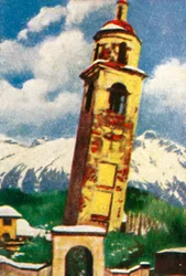 De scheve toren van St. Moritz, ca. 1928